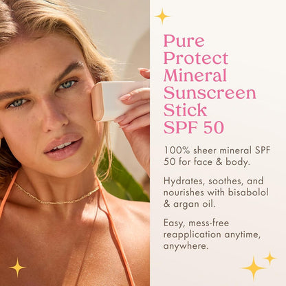 【エクスプレス便】 Kopari ピュアプロテクト100%ミネラルサンスクリーンスティック コパリ PURE PROTECT 100% Mineral Sunscreen Stick SPF 50+ 0.7oz/20g 日焼け止め アルガンオイル シアバター 配合 顔 体