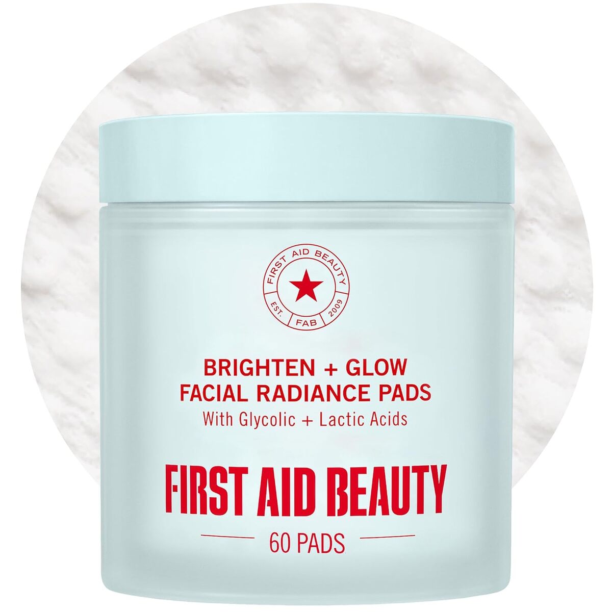 【エクスプレス便】 First Aid Beauty グリコール酸と乳酸配合のブライト&グローフェイシャルラディアンスパッド ファーストエイドビューティー Brighten+Glow Facial Radiance Pads with Glycolic+Lactic Acids New 60ct 9.59oz/約270ml 拭き取りパット 毛穴 ケア