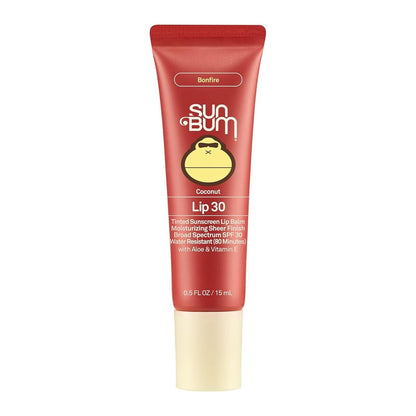 【エクスプレス便】 Sun Bum SPF30 サンスクリーン ボンファイヤー ティンテッド リップバーム サンバム SPF30 Sunscreen Bonfire Tinted Lip Balm Bonfire 0.5oz/15ml 日焼け止め ティント リップ ビタミンE配合