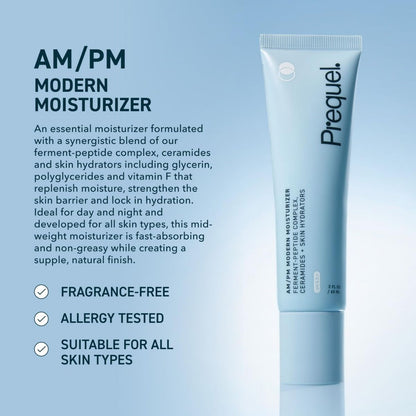 【エクスプレス便】Prequel Skin スキン AM/PM モダン モイスチャライザー 60mL Prequel Skin AM/PM Modern Moisturizer 2 fl oz  ペプチド配合 保湿クリーム