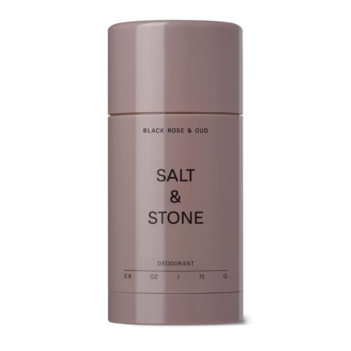 【エクスプレス便】Salt & Stone アルミニウムフリー デオドラント（ブラックローズ&ウードの香り）ソルトアンドストーン Aluminum Free Deodorant Black Rose & Oud 2.6oz/75g 男女兼用 シアバター配合