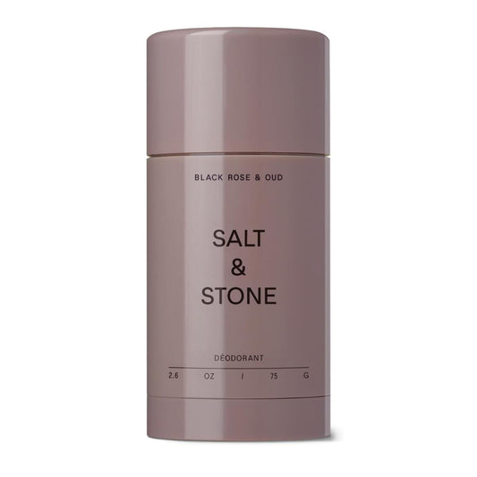 【エクスプレス便】Salt & Stone アルミニウムフリー デオドラント（ブラックローズ&ウードの香り）ソルトアンドストーン Aluminum Free Deodorant Black Rose & Oud 2.6oz/75g 男女兼用 シアバター配合