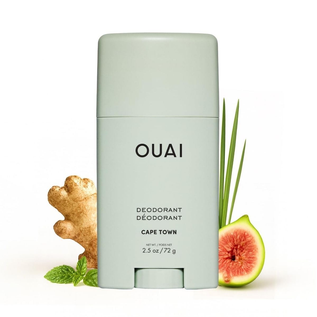 【エクスプレス便】OUAI  ウェ アルミニウムフリー デオドラント ケープタウン 72g  OUAI Aluminum Free Deodorant Basil & Green Fig Cape Town (2.5 oz)  制汗剤  バジル&グリーンフィグの香り