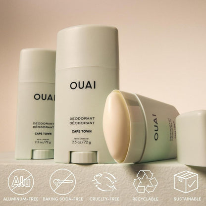 【エクスプレス便】OUAI  ウェ アルミニウムフリー デオドラント ケープタウン 72g  OUAI Aluminum Free Deodorant Basil & Green Fig Cape Town (2.5 oz)  制汗剤  バジル&グリーンフィグの香り