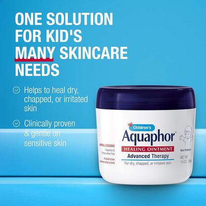 【エクスプレス便】Aquaphor チルドレンズ ヒーリングオイントメント アクアフォー Children's Healing Ointment 14oz/396g 小児用 乾燥肌 敏感肌 ワセリン