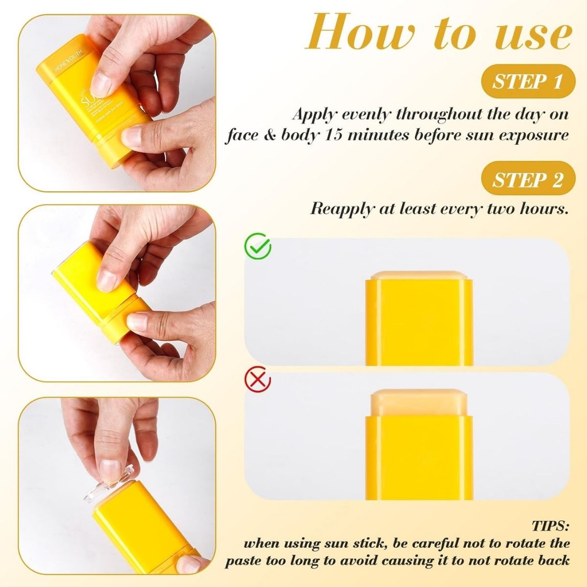 【エクスプレス便】 Honeyouth フェイス＆ボディ用 クイックサンスティック SPF50+ 16g  Honeyouth Stick for Face and Body Quick Sunstick Protection Bar SPF50+ 0.56 fl oz 日焼け止め UVケア 紫外線対策