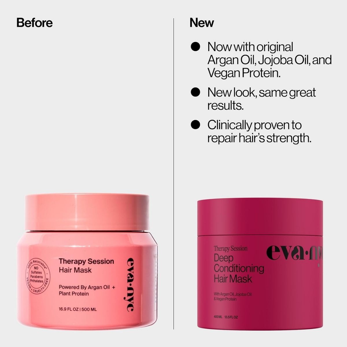 【エクスプレス便】 Eva NYC セラピーセッション ディープコンディショニング ヘアマスク 400mL Eva NYC Therapy Session Deep Conditioning Hair Mask Warm Vanilla Scent 13.5 fl oz ヴィーガン ホホバオイル アルガンオイル配合
