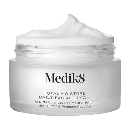 【エクスプレス便】 Medik8 トータル モイスチャー デイリー フェイシャル クリーム 50ml Medik8 Total Moisture Daily Facial Cream 1.6 oz ヒアルロン酸 ペプチド配合 保湿クリーム