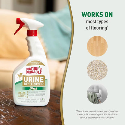 【エクスプレス便】Nature's Miracle 尿汚れクリーナー プラス 犬用 946ml ネイチャーズミラクル Urine Destroyer Plus ペット用クリーナー 汚れ ニオイ のお手入れに