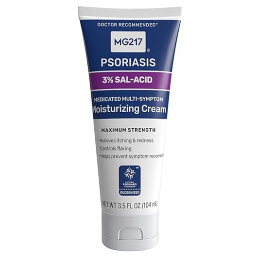 【追跡可能海外メール便】MG217 Psoriasis Multi - Symptom Moisturizing Cream - 3.5oz PACK OF 1 乾癬用 MG217 クリーム