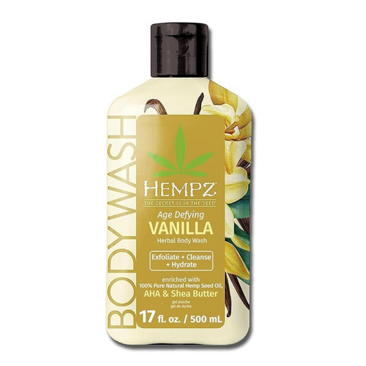 【エクスプレス便】Hempz Body Wash Age Defying Vanilla & Musk 17oz ヘンプ ボディウォッシュ エイジディファイング バニラ & ムスク 500ml 保湿 シアバター ビタミンE