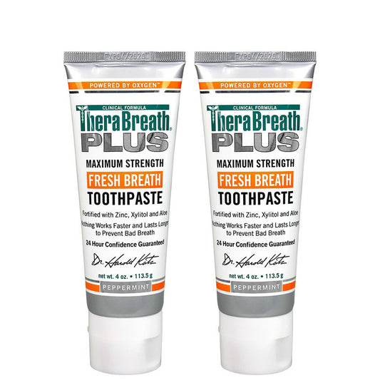 【エクスプレス便】【お得な２本セット】TheraBreath Plus Fresh Breath Maximum Strength 4oz 113.5g  （Pack of 2）セラブレス　プラス　フレッシュブレス　マキシマムストロング　（２本パック）