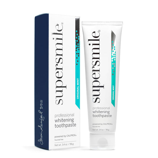 【追跡可能海外メール便】スーパースマイル プロフェッショナル ホワイトニング 歯磨き粉  フッ素不使用  96g オリジナルミント<br> Supersmile Professional Teeth Whitening Toothpaste - Fluoride Free 3.4oz