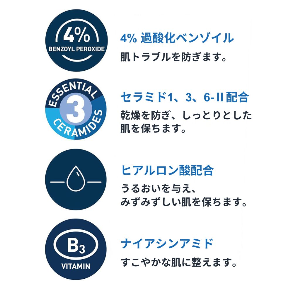 【追跡可能海外メール便】CeraVe Acne Foaming Cream Cleanser 5oz  セラヴィ アクネ クレンジング 洗顔フォーム 150ml 美容 スキンケア にきび にきび跡 肌荒れ