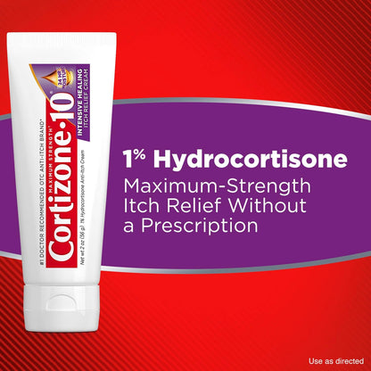 【追跡可能海外メール便】Cortizone 10 Maximum Strength Intensive Moisture Anti-Itch Cream, 1% Hydrocortisone, 2 oz
コルチゾン・10 超強力保湿 1% ヒドロコルチゾン かゆみ止めクリーム