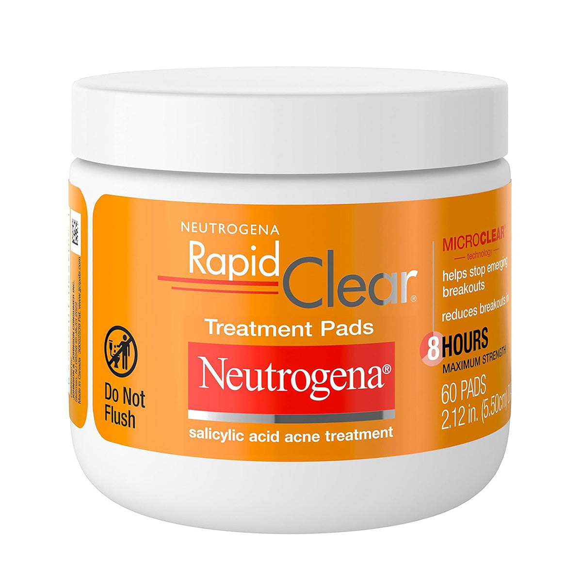 【エクスプレス便】Neutrogena Rapid Clear Maximum Strength Acne Face Pads 60 Count  ニュートロジーナ ラピッドクリアーマキシマムストレングス ニキビパット 60枚入り