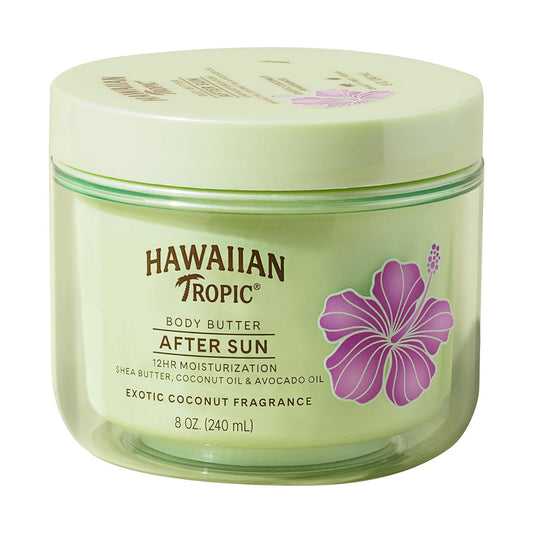 【エクスプレス便】Hawaiian Tropic After Sun Lotion Moisturizer and Hydrating Body Butter with Coconut Oil 8oz ハワイアントロピック アフターサン ボディーバター 240ml　ボディクリーム　ボディケア　日焼け後
