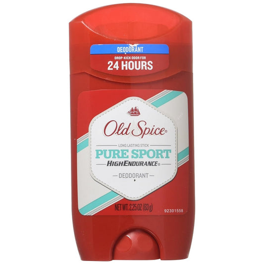 【追跡可能海外メール便】Old Spice High Endurance Deodorant Long Lasting, Pure Sport 2.25 oz　オールドスパイス ハイエンデュランス デオドラント ロングラスティングスティック ピュアスポーツ 63g　長時間持続　スティックタイプ　制汗剤　ワキガ・汗対策