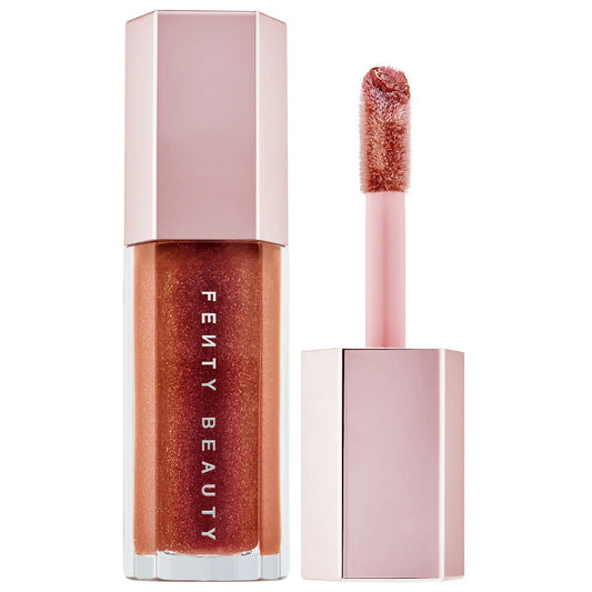 【追跡可能海外メール便】Fenty Beauty フェンティビューティー Gloss Bomb Universal Lip Luminizer （Hot Chocolit - shimmering rich brown） 0.30oz 9ml　グロスボム ユニバーサル リップ ルミナイザー ホットチョコレート グロス 口紅 リップグロス