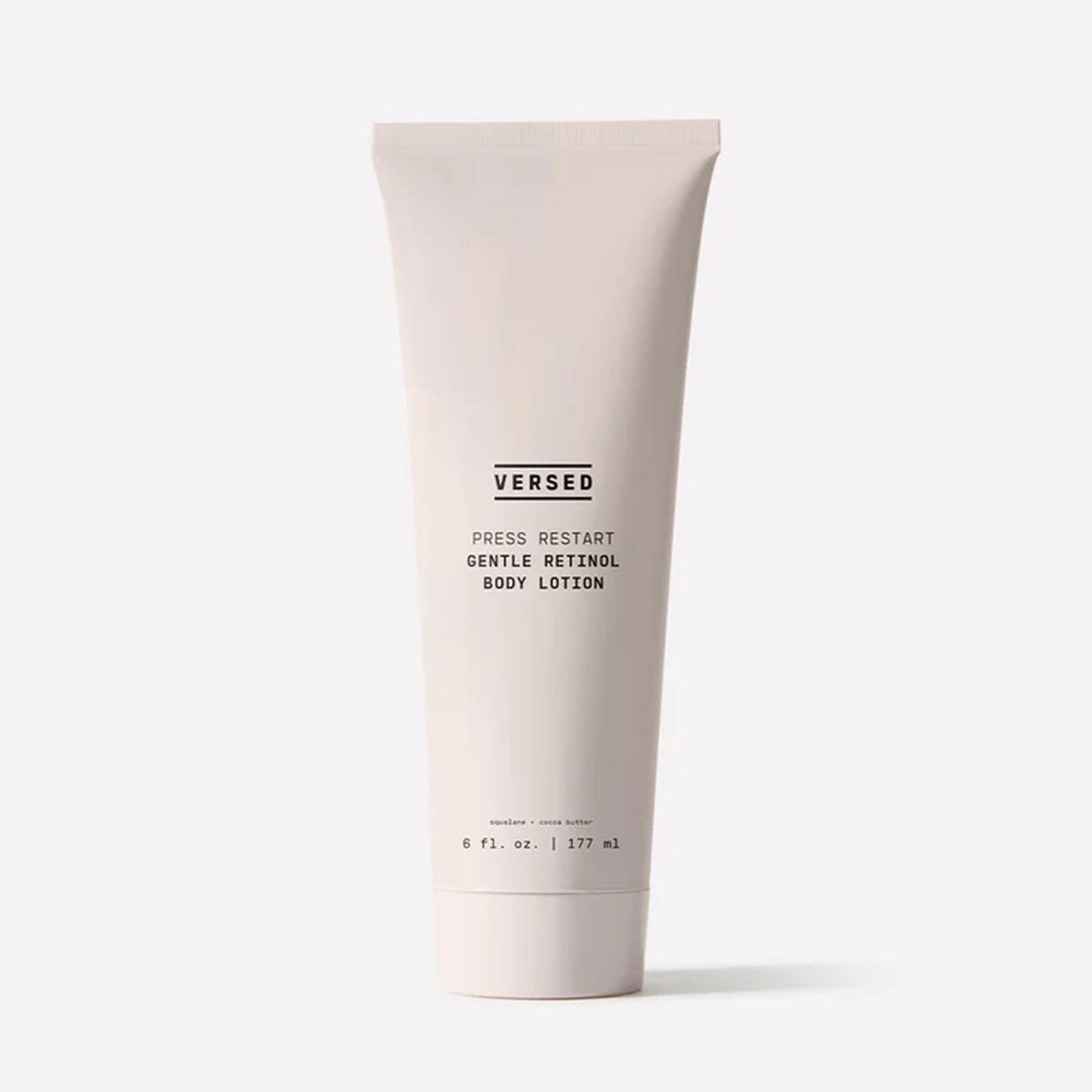 【追跡可能海外メール便】Versed Press Restart Retinol Body Lotion 6oz ヴァースド プレス リスタート レチノール ボディ ローション 177ml ビタミンE スクワラン 乾燥肌 保湿