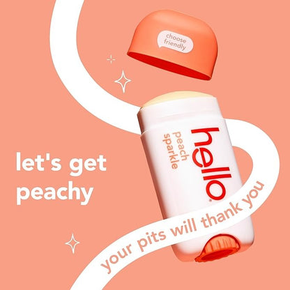 【エクスプレス便】【お得な2本セット】Hello Peach Aluminum Free Deodorant 2.6oz (Pack of 2)ハロー ピーチ アルミニウムフリー デオドラント 73g（2本セット）スティックタイプ　男性用　女性用　24時間消臭