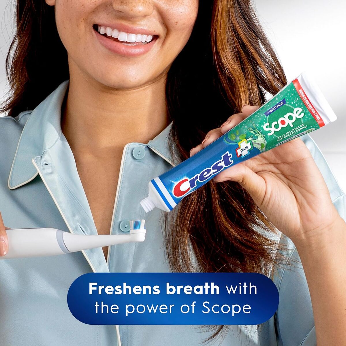 【エクスプレス便】3 本セット Crest + Scope Complete Whitening Toothpaste, Minty Fresh  5.4oz<br> クレスト コンプリート ホワイトニング歯磨き粉 ミント フレッシュ 153g