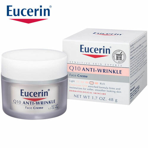 【追跡可能海外メール便】 Eucerin Sensitive Facial Skin Q10 Anti-Wrinkle Sensitive Skin Creme 48g　お肌　美容　コスメ　スキンケア