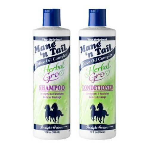 【エクスプレス便】Mane 'n Tail Herbal Gro Shampoo & Conditioner Olive Oil Complex 12ozオリーブ油配合シャンプー&コンディショナー　アメリカ発送　エクスプレス便追跡可