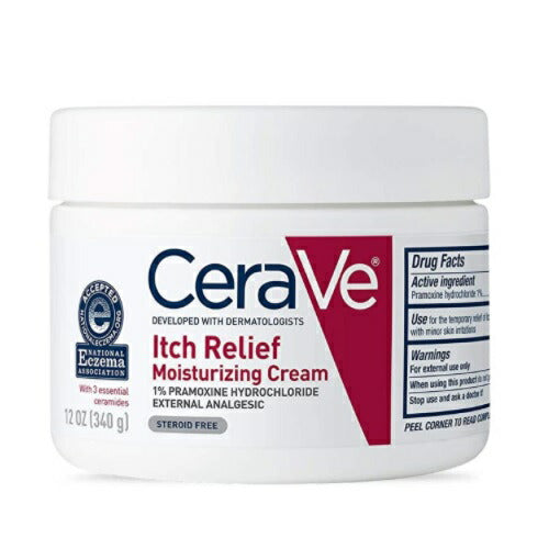 【エクスプレス便】　CeraVe Moisturizing Cream for Itch Relief 12oz セラヴィ かゆみ止めモイスチャライジング クリーム 340g