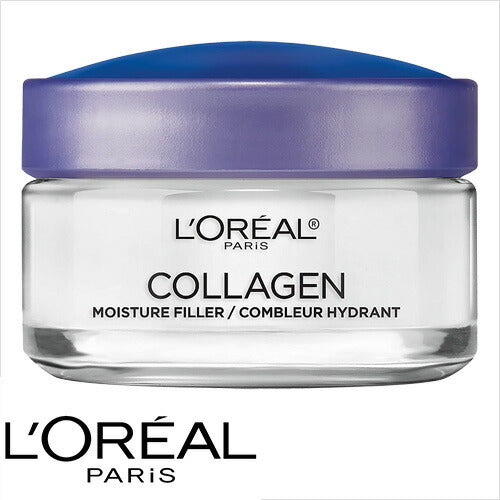 【追跡可能海外メール便】Collagen Face Moisturizer by L'Oreal Paris Skin Care Face Neck and Chest Cream ロレアルパリ　コラーゲン入りクリーム　顔・首・デコルテ用 1.7 oz メール便