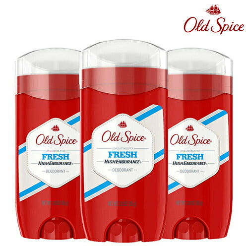 【エクスプレス便】オールドスパイス Old Spice フレッシュ 3個セット 長時間持続 スティックタイプ 3.0oz×3　わき汗　汗止め　制汗剤　海外製品　ワキガ　匂い　汗対策 Deodorant Antiperspirant デオドラント