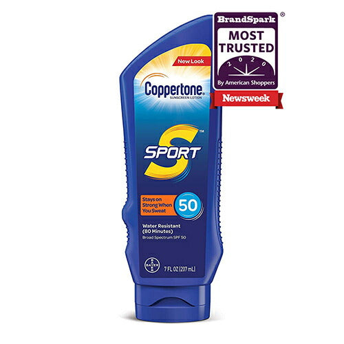 【エクスプレス便】 Coppertone SPORT Sunscreen Lotion Broad Spectrum SPF 50 7oz コパトーン　スポーツ 日焼け止めクリーム 207ml アウトドア　スポーツ　日焼け止め