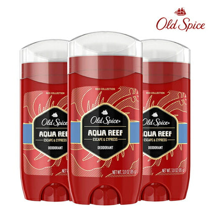 【エクスプレス便】オールドスパイス Old Spice アクアリーフ　ライム　サイプレスの香り　3個セット 長時間持続 スティックタイプ 3.0oz×3　制汗剤　ワキガ　匂い Deodorant Antiperspirant Aqua Reef Lime & Cypress Scent　デオドラント