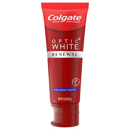 【追跡可能海外メール便】 【お得な3本セット】コルゲート Colgate renewal High Impact White OPTIC white Whitening PACK OF 3 ホワイト　85g　3本セット　 ホワイトニング  歯磨き粉