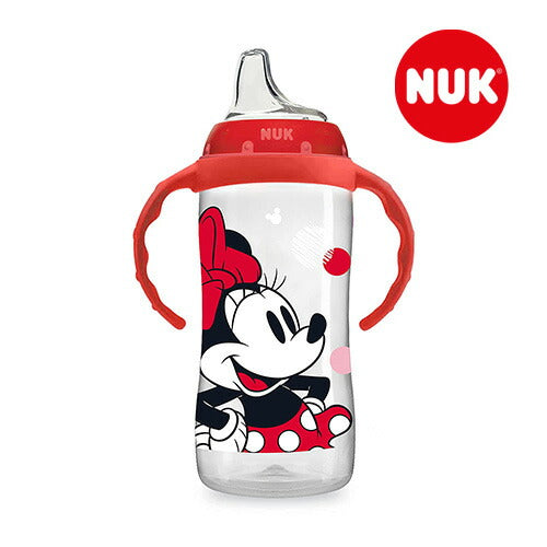 【追跡可能海外メール便】NUK Disney Large Learner Sippy Cup Minnie Mouse 10oz  ディズニー　ミニーマウス　ハンドルカップ  300ml　赤ちゃん　ギフト　ディズニー　並行輸入品