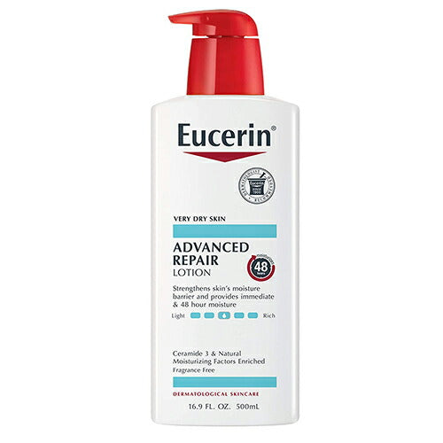 【エクスプレス便】 Eucerin Advanced Repair Lotion ユーセリン アドバンスリペアローション　16.9oz 500ml 乾燥肌　保湿　セラミド　修復