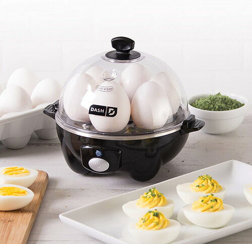 【エクスプレス便】Dash Rapid Egg Cooker black ダッシュ エッグクッカー ブラック ゆで卵 最大6個 スクランブルエッグ