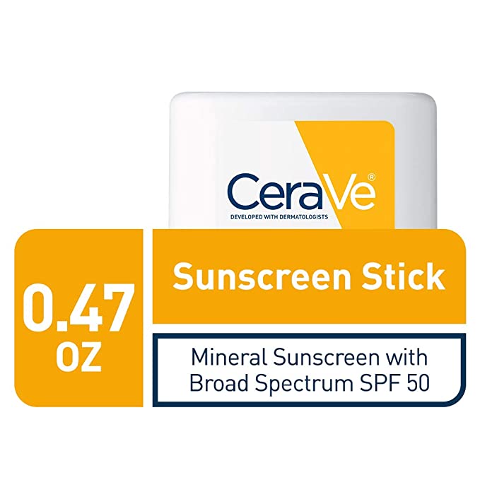 【追跡可能海外メール便】CeraVe Mineral Sunscreen Stick Broad Spectrum SPF 50 0.47 Ounce セラビィミネラルサンスクリーンスティック 13.32g 無香料 日焼け止めスティック 紫外線対策 セラミド配合 保湿する日焼け止め 持ち運びに便利