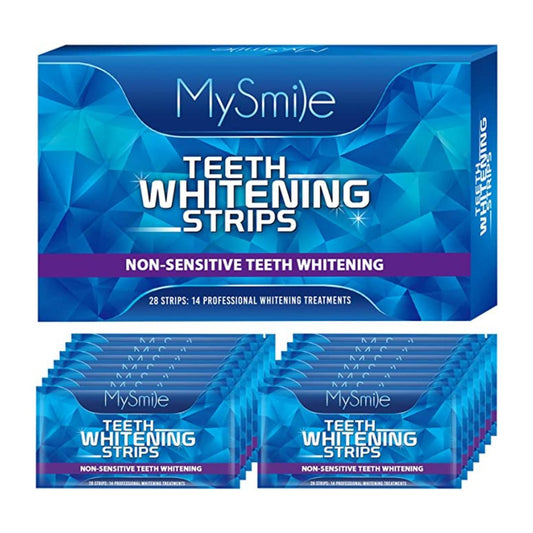 【追跡可能海外メール便】 MySmile Teeth Whitening Strips マイスマイル ホワイトニングテープ  28枚入り 14セット わずか30分でホワイトニング 白い歯 輝く笑顔 2-3トーン明るい歯に