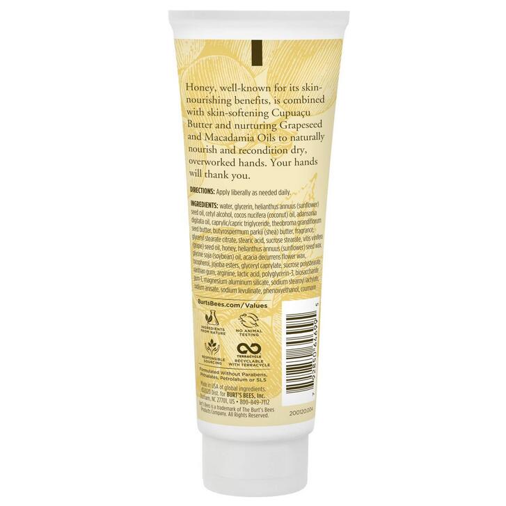 【追跡可能海外メール便】Burt's Bees Hand Cream, Honey & Grapeseed Oil 2.6oz バーツビーズ ハンドクリーム 　メール便 ハンドクリーム　肌荒れ　クリーム　ケア　ボディケア