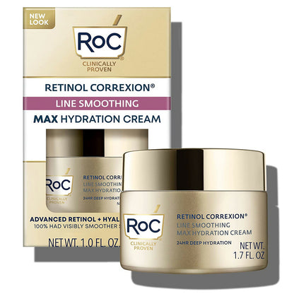 【エクスプレス便】RoC Retinol Correxion Max Daily Hydration Daily Face Moisturizer 1.7oz レチノール・ヒアルロン酸配合クリーム　加齢　予防　エイジングケア