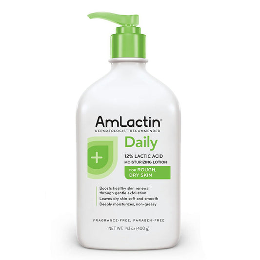 【エクスプレス便】AmLactin Daily Moisturizing Lotion for Dry Skin 14.1 oz  アムラクティン　デイリー　モイスチャーライジング　ボディーローション　乳酸 保湿 乾燥