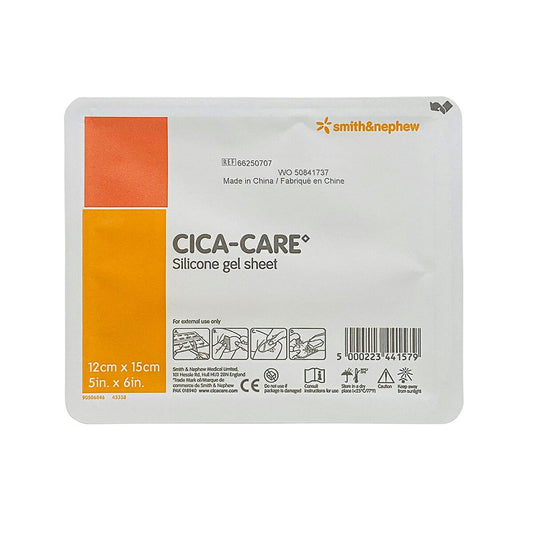 【追跡可能海外メール便】Cica-Care Silicone Gel Adhesive Sheet 5" x 6" シカケア シリコンジェル  12cm × 15cm傷跡を目立たなく シカケア