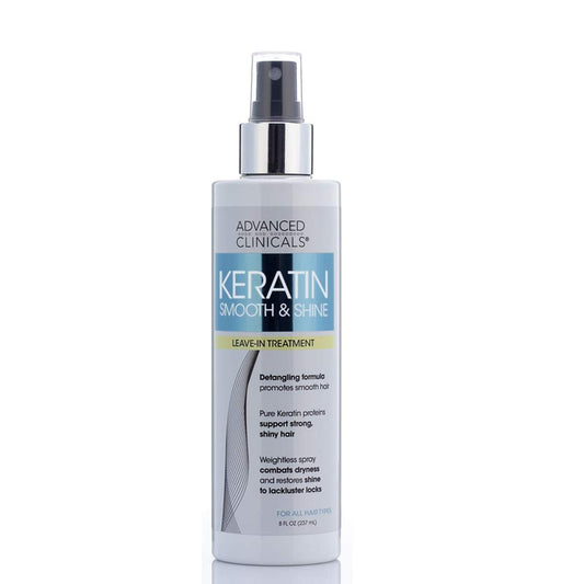 【エクスプレス便】Advanced Clinicals Keratin Leave-in Conditioner  8 Fl Oz　アドバンスド クリニカルズ ケラチン リーブイン ヘアコンディショナー 237ml　 ヘアケア　トリートメント　　傷み