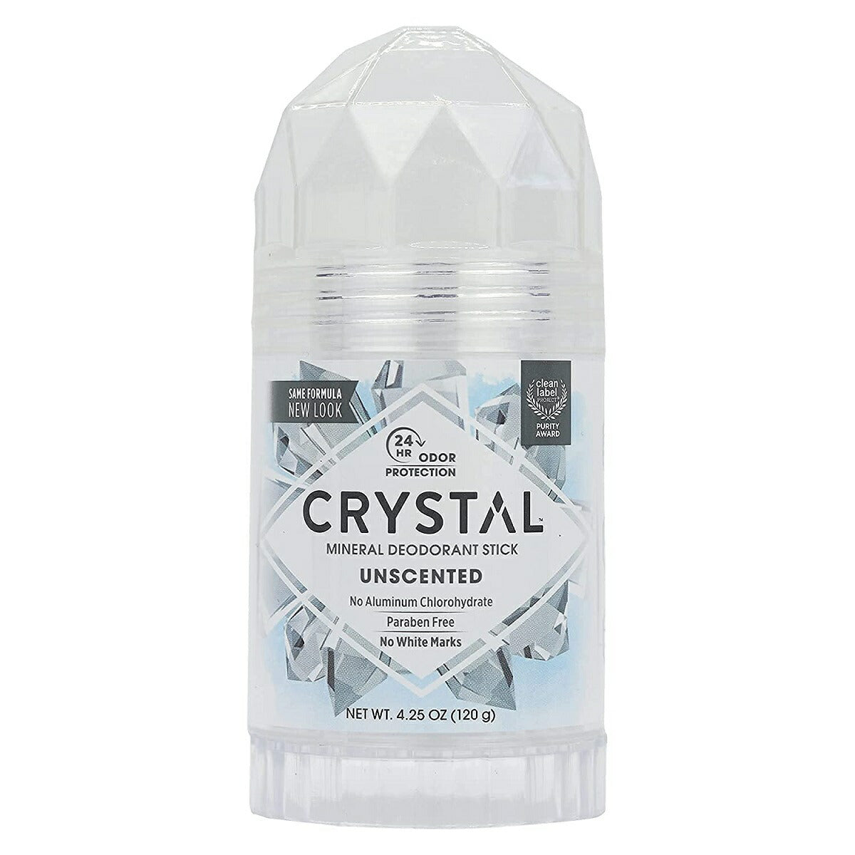 【追跡可能海外メール便】CRYSTAL Mineral Deodorant Stick Unscented 4.25ozクリスタル ミネラルデオドラントスティック 無香料 120g匂い対策　スティックタイプ　低刺激