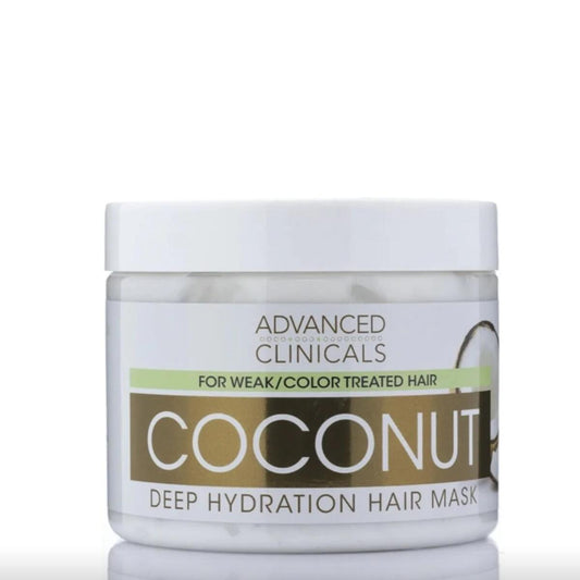 【エクスプレス便】Advanced Clinicals Coconut Oil Hair Mask Treatment Deep Hydration Hair Repair Mask Conditioner 12Fl Oz　アドバンスド クリニカルズ ココナッツオイル  ヘア リペアマスク 355ml  ヘアケア　トリートメント