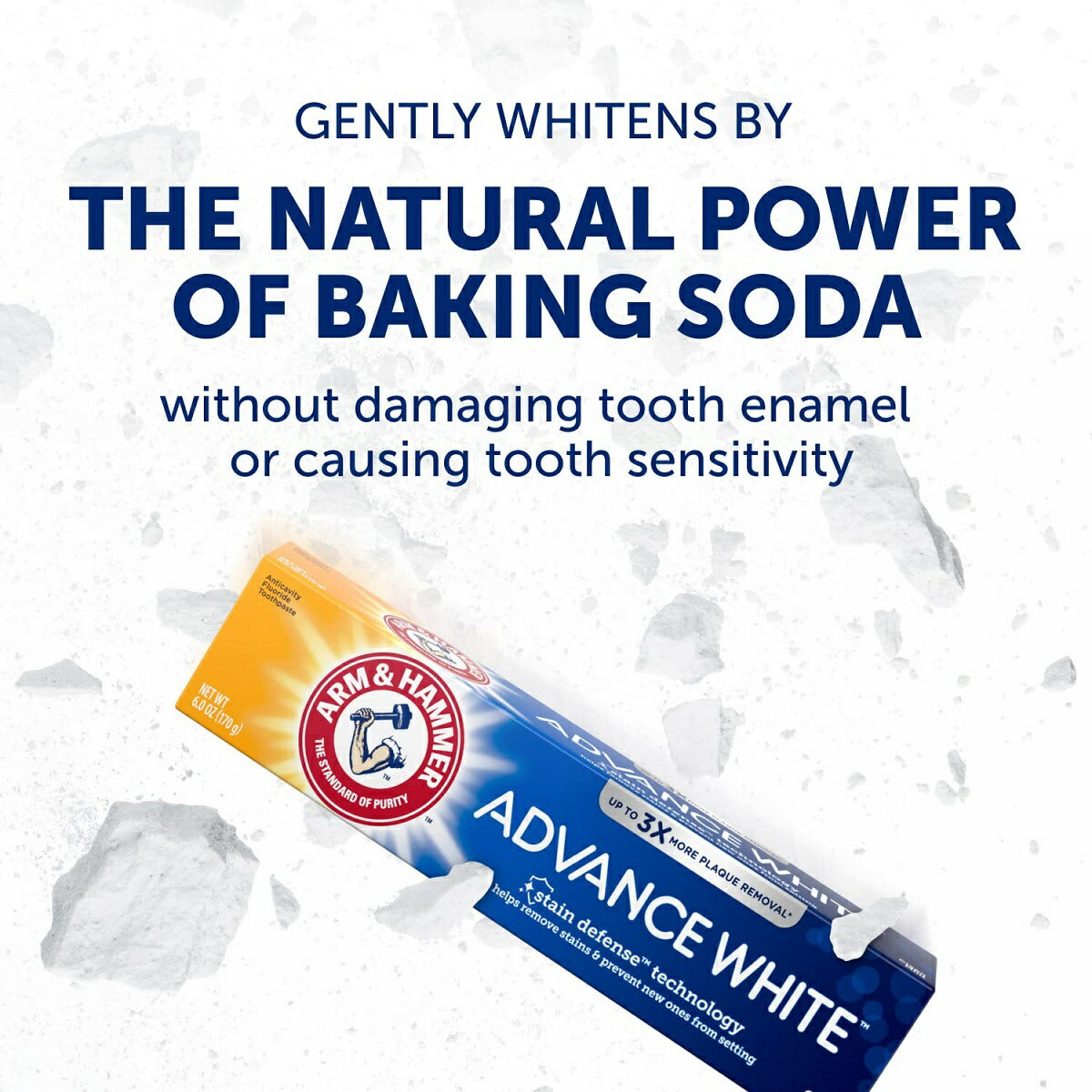 【エクスプレス便】【お得な4本セット】Arm & Hammer Advance White Toothpaste Clean Mint Flavor 6.0oz Pack of 4アームアンドハンマー アドバンスホワイト クリーンミント 歯磨き粉 170g（4本セット）ホームホワイトニング　ホワイトニング歯磨き粉　リニューアル