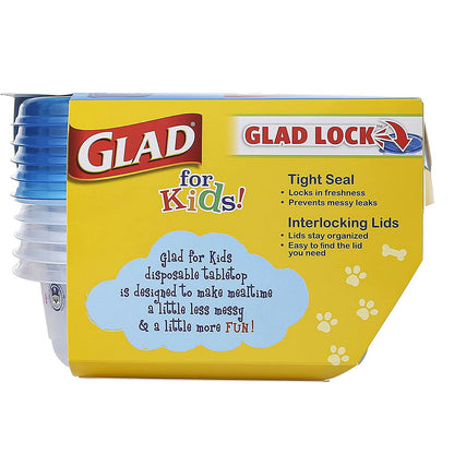 【エクスプレス便】Glad for Kids Paw Patrol GladWare Medium Lunch Square Food Storage Containers 5 Count Set  パウ・パトロール グラッド ミディアムランチコンテナー  5個入り　ピクニック　お弁当　プラスチック　BPAフリ