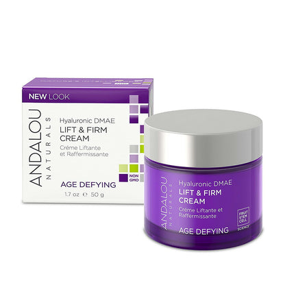 【追跡可能海外メール便】Andalou Naturals Hyaluronic Dmae Lift Firm Skin Cream  1.7oz　アンダルーナチュラルズ　ヒアルロン酸配合クリーム　美容クリーム　50g お肌　美容　スキンケア