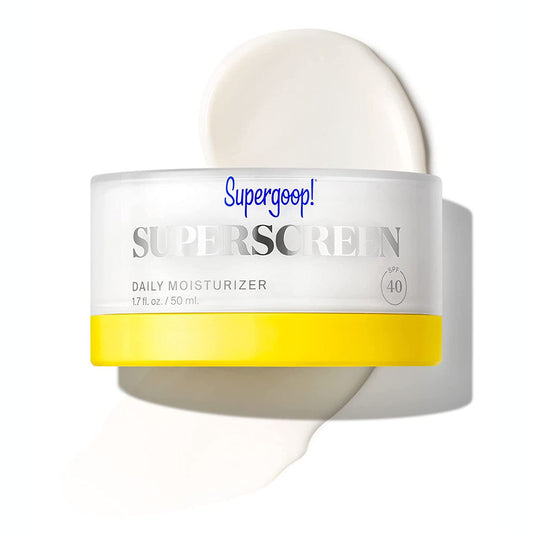 【エクスプレス便】Supergoop! Superscreen 1.7oz SPF 40 PA+++ Hydrating Daily Moisturizer スーパーグープ　スーパースクリーン　デイリーモイストライザー　SPF40　クリーム　日焼け止め 顔用 保湿